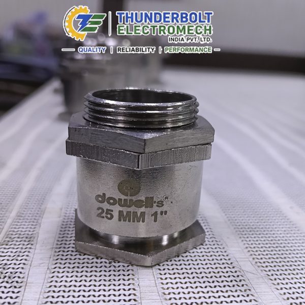 Dowells 25mm 1 inch Single Compression Brass Cable Gland