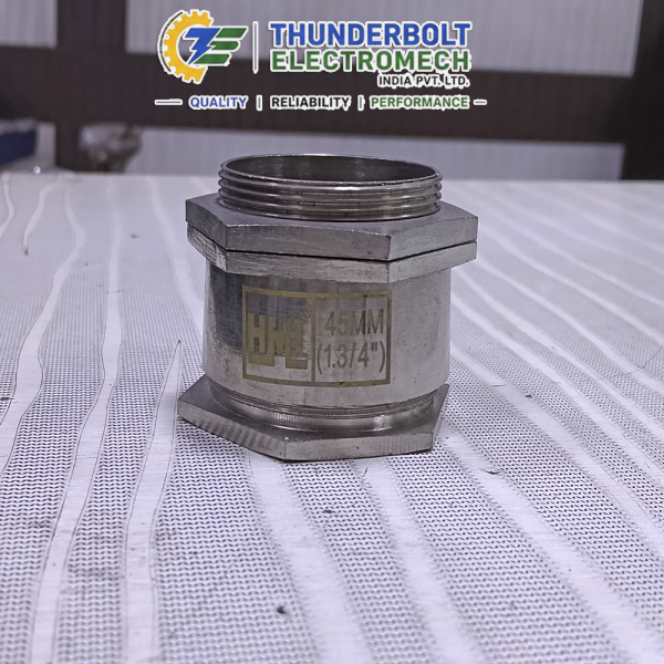 HMI Single Compression Brass Cable Gland 45mm 1-3/4 inch