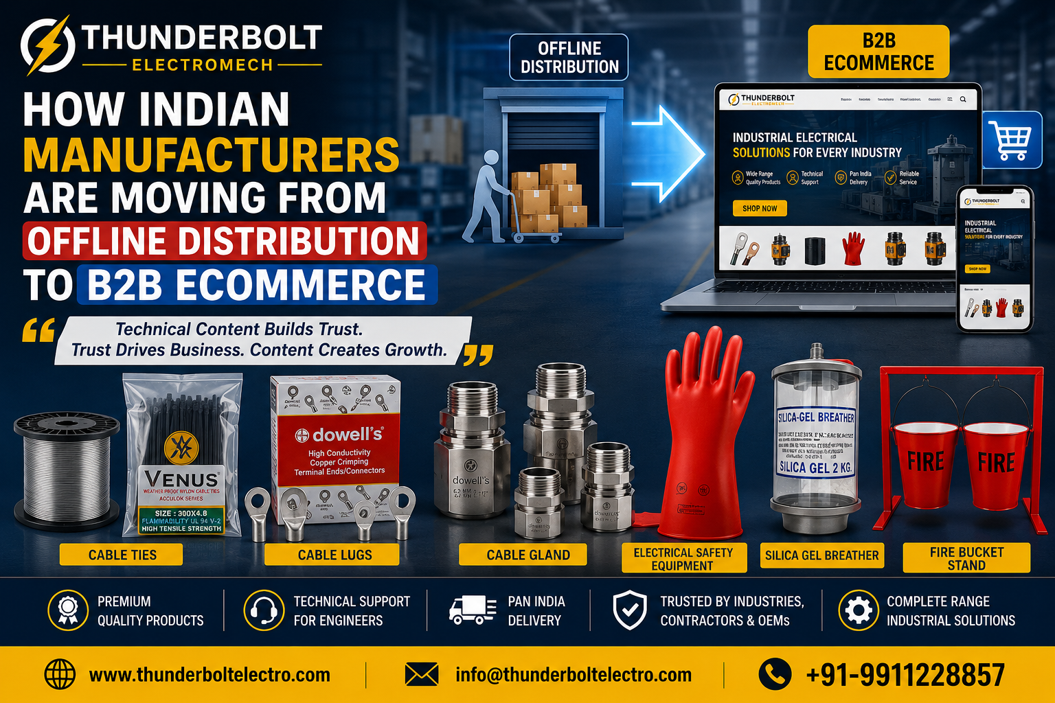 Thunderbolt Electromech - Why Technical Content Marketing Is Important for Industrial Businesses