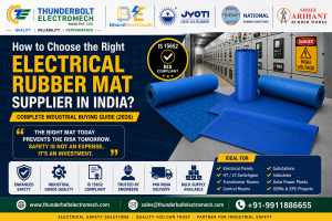 Thunderbolt Electromech - How to Choose the Right Electrical Rubber Mat Supplier in India? | Complete Industrial Buying Guide (2026)