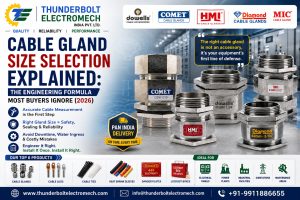 Thunderbolt Electromech India Pvt. Ltd. - Cable Gland Size Selection Explained The Engineering Formula Most Buyers Ignore