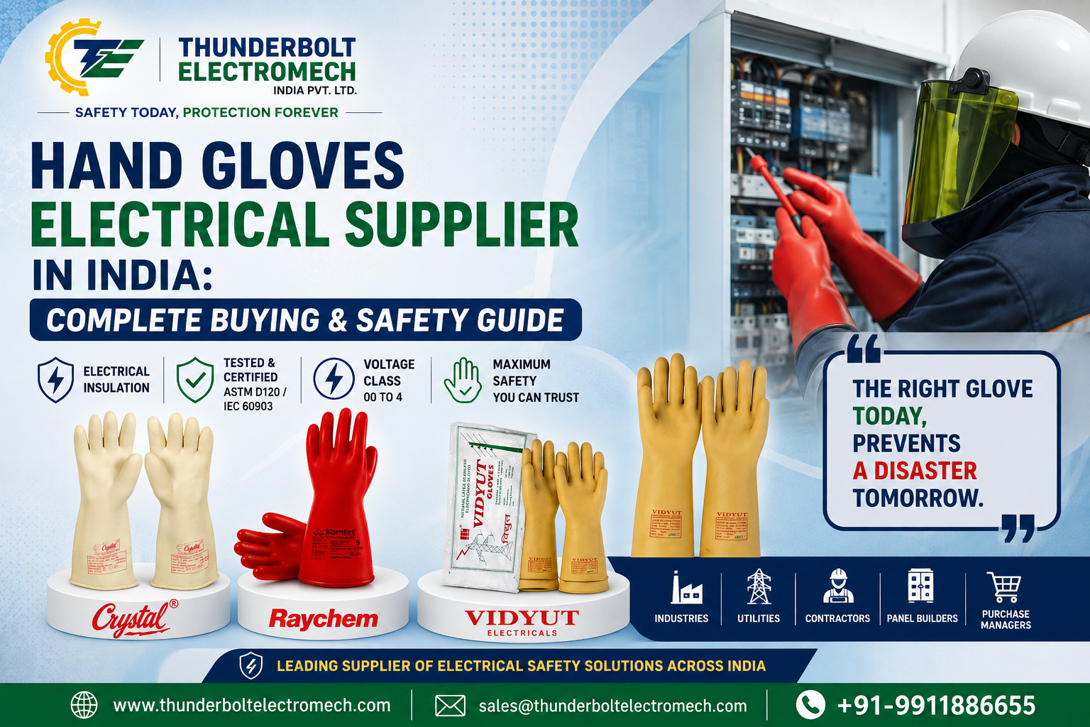 Hand Gloves Electrical Supplier in India Complete Buying & Safety Guide