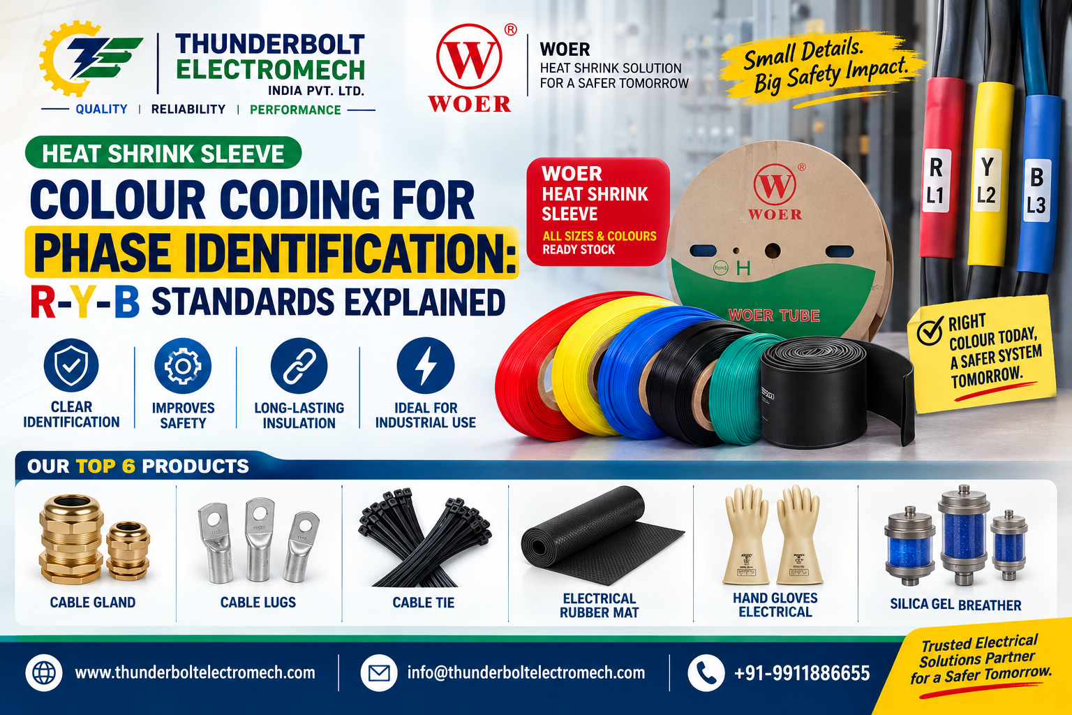 Colour Coding of Heat Shrink Sleeve: R-Y-B Standards Explained