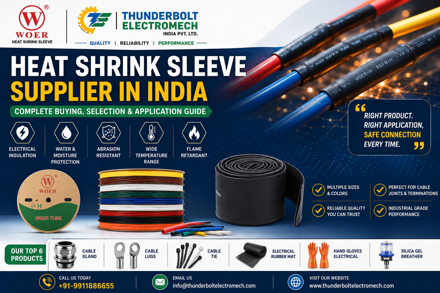 Heat Shrink Sleeve Supplier in India: Complete Buying, Selection & Application Guide