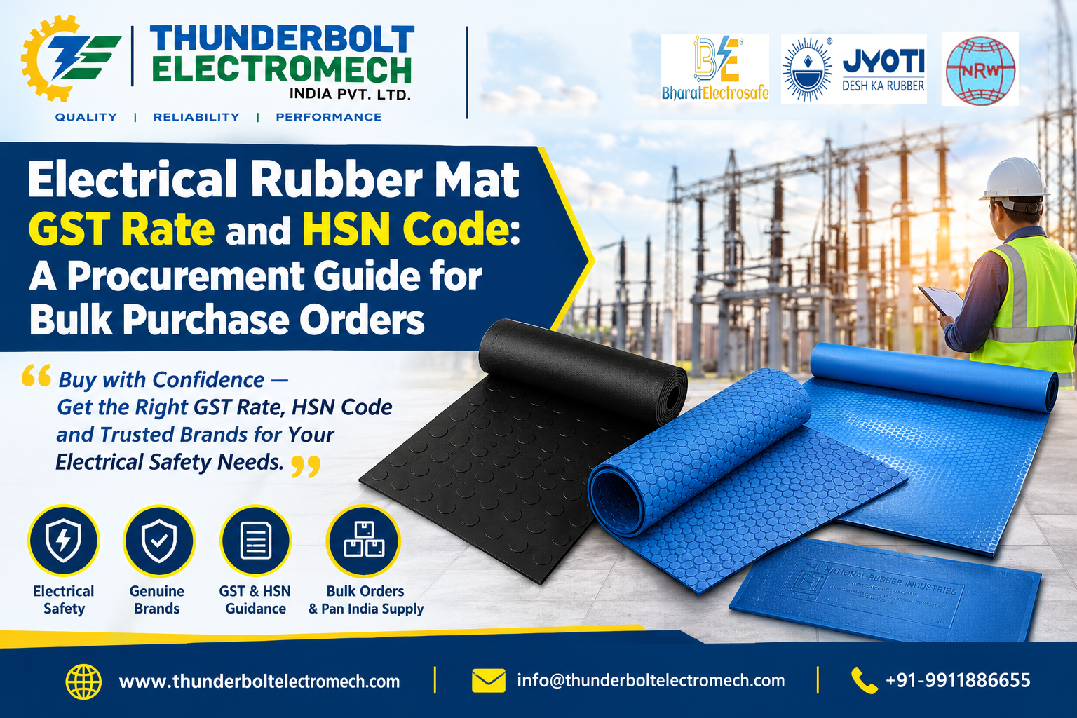 Electrical Rubber Mat GST Rate and HSN Code: A Procurement Guide for Bulk Purchase Orders